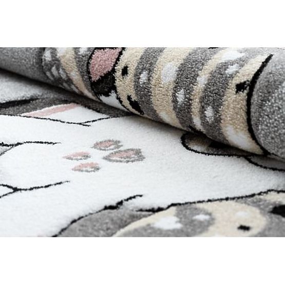 Runder Teppich PETIT EINHORN, grau