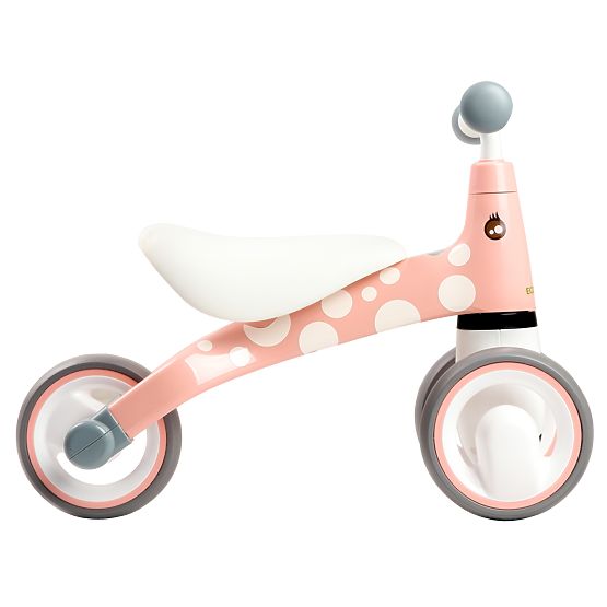 Rutscher Mini - Pink mit weiß punkte