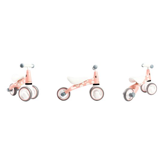 Rutscher Mini - Pink mit weiß punkte