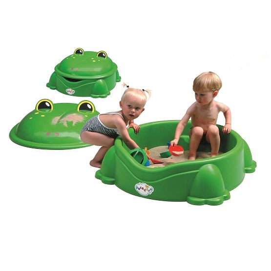 Sandkasten Frosch