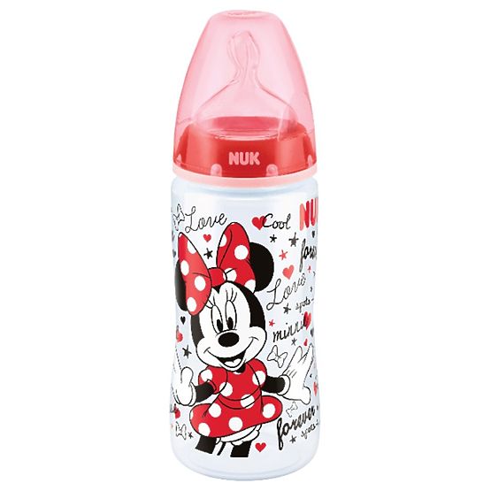 Säugling Flasche NUK Disney Mickey 300 ml Minnie red