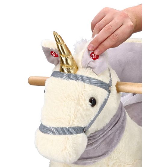 Schaukel-Einhorn mit Sitz und Rädern