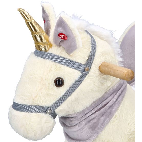 Schaukel-Einhorn mit Sitz und Rädern
