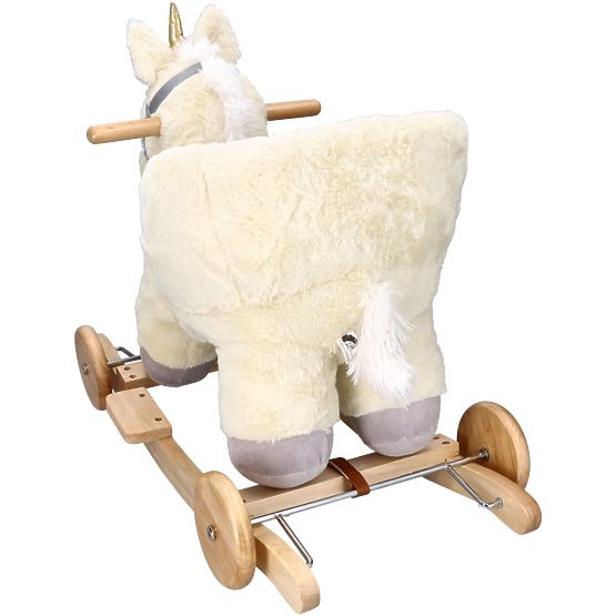 Schaukel-Einhorn mit Sitz und Rädern