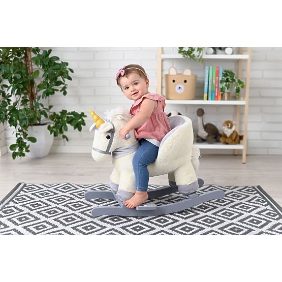 Schaukelendes Einhorn mit einem Sitz