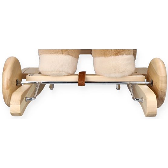 Schaukelndes Pegasus Beige mit Sessel und Rädern