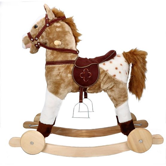 Schaukelpferd Mustang mit Rollen