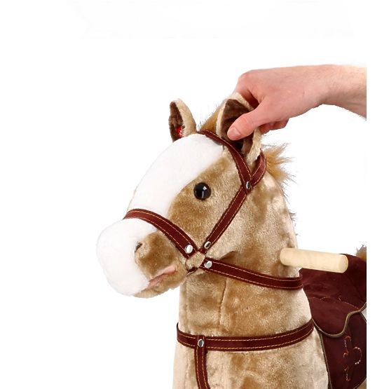 Schaukelpferd Mustang mit Rollen