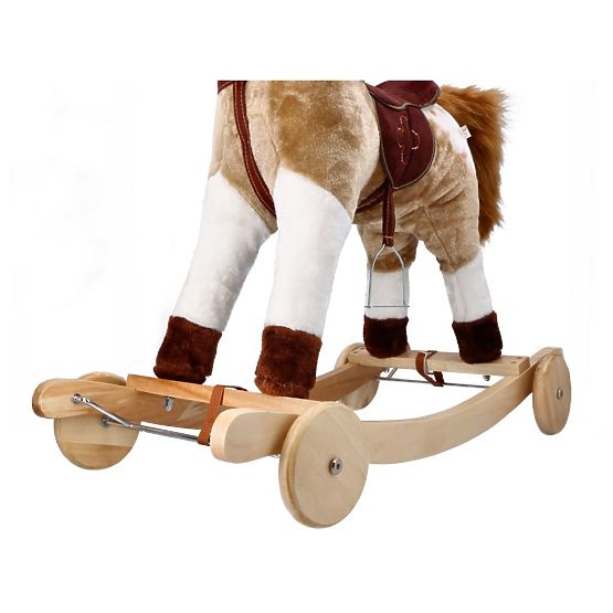 Schaukelpferd Mustang mit Rollen