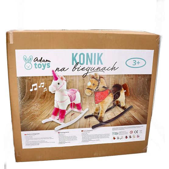 Schaukelpferd Mustang mit Rollen