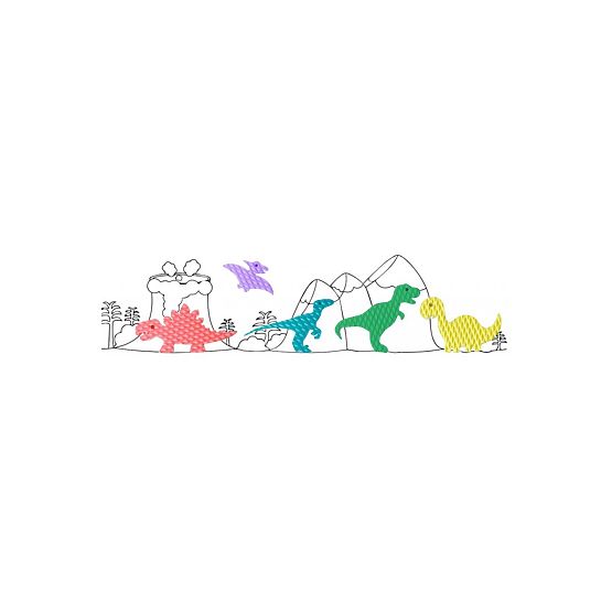 Schaumbadaufkleber - Dinosaurier