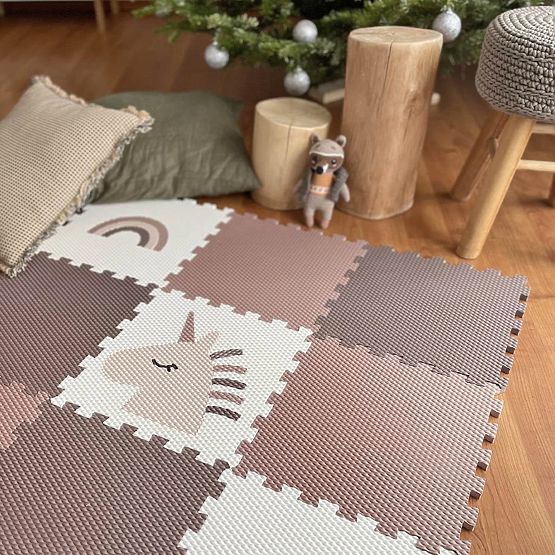 Schaumpuzzle 9 Teile - Einhorn und Regenbogen