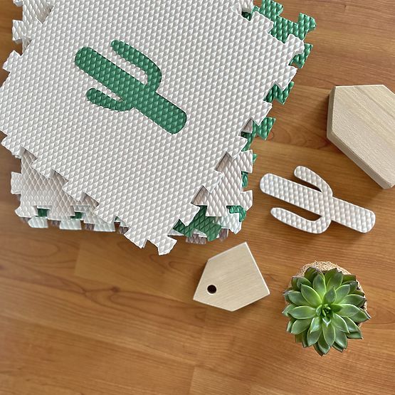 Schaumpuzzle 9 Teile - Faultier und Regenbogen