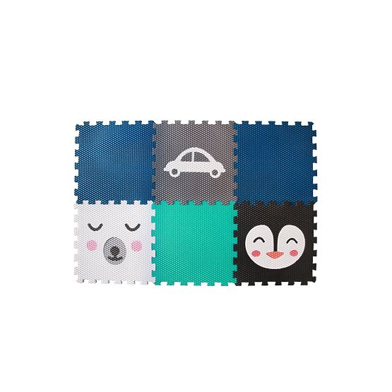 Schaumstoff-Spielmatte 6 Stück - Bär, Pinguin und Auto