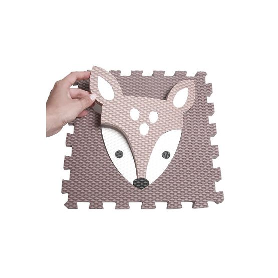 Schaumstoff-Spielmatte 9 Stück - Rehbraun und Kupfer