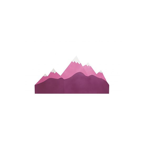 Schaumstoffschutz für die Wand hinter dem Bett Mountains - rosa