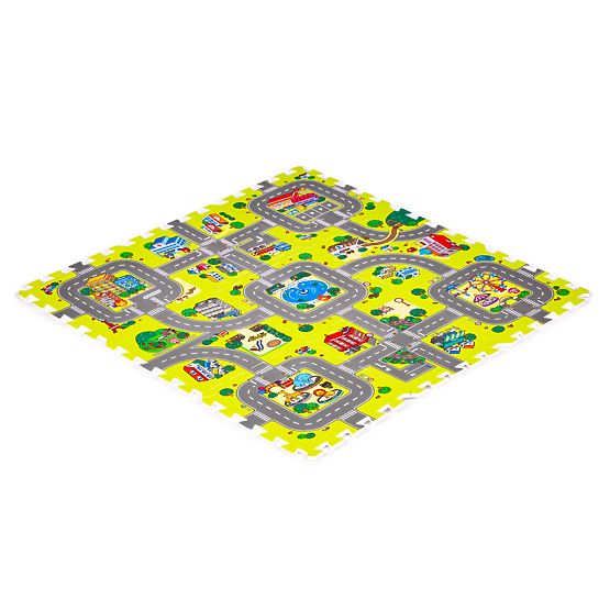 Schaumstoffmatte für Kinder Stadt 9 Teile 90,5x90,5 cm IPLAY