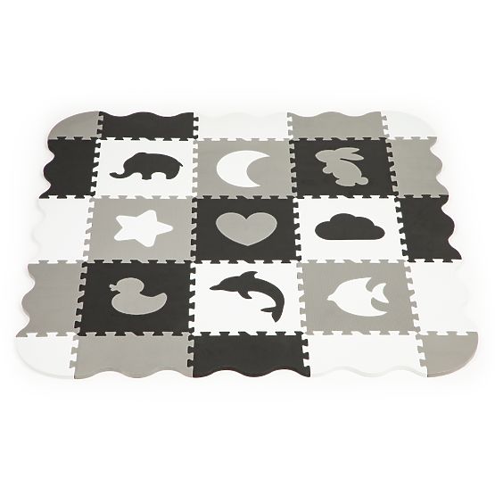 Schaumstoffmatte mit Puzzle-Rand trockener Pool 25 Stück ECOTOYS