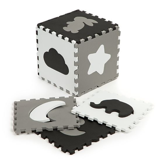 Schaumstoffmatte mit Puzzle-Rand trockener Pool 25 Stück ECOTOYS