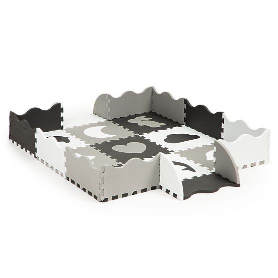 Schaumstoffmatte mit Puzzle-Rand trockener Pool 25 Stück ECOTOYS