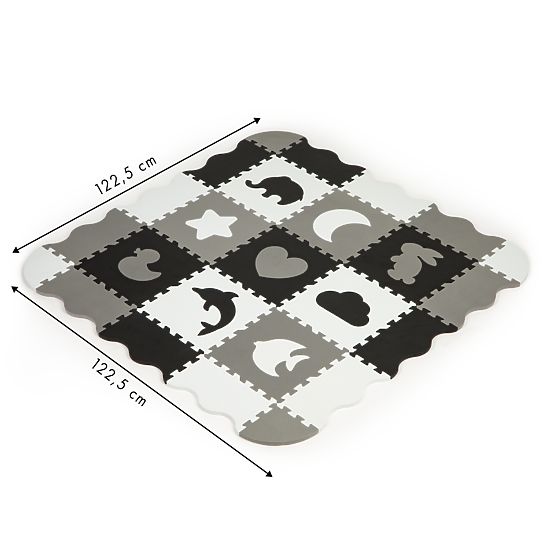 Schaumstoffmatte mit Puzzle-Rand trockener Pool 25 Stück ECOTOYS