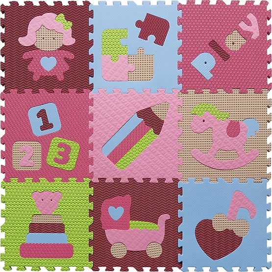 Schaumstoffpuzzle - Spielzeugwelt