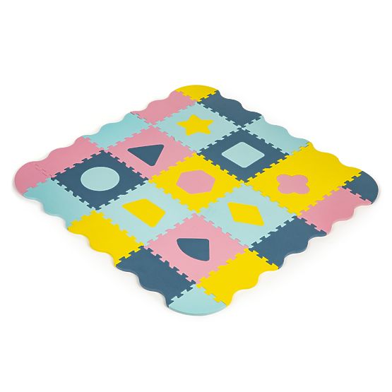 Schaumstoffmatte - Puzzle in Pastellfarben