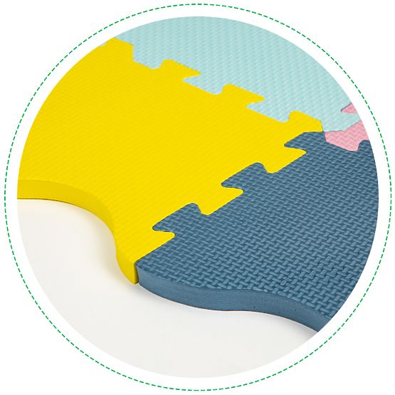 Schaumstoffmatte - Puzzle in Pastellfarben