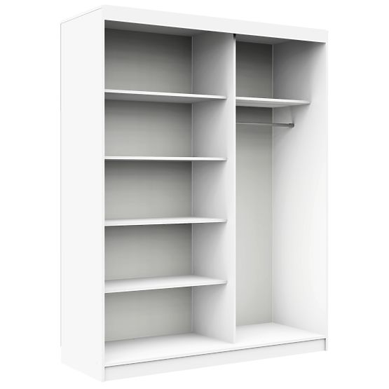 SCHIEBESCHRANK 150 cm CLP WEISS / SONOMA