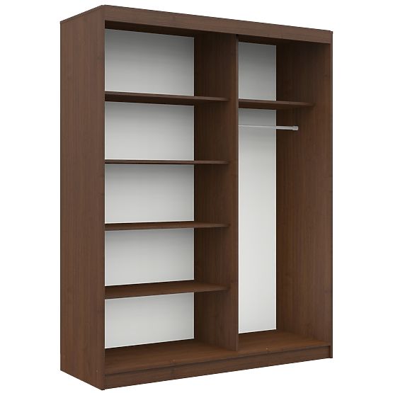 SCHIEBETÜR-SCHRANK 150 cm CLP MONO WENGE