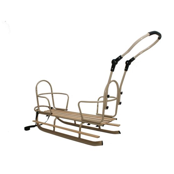 Schlitten für Zwillinge Duo - rote Sitzfarbe