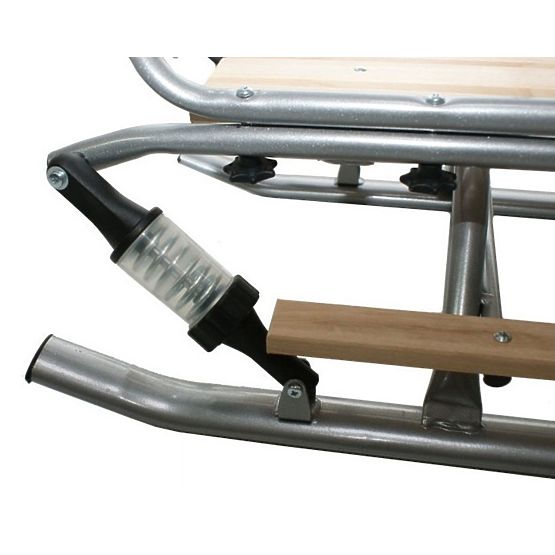 Schlitten für Zwillinge Duo Sport - schwarze Sitzfarbe