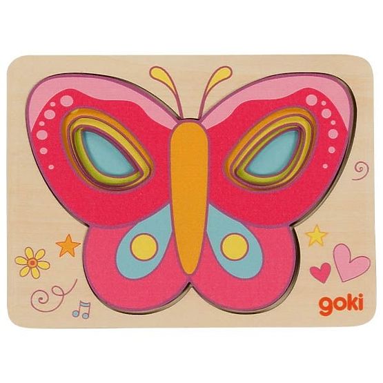 Schmetterlinge Geschichtetes Puzzle