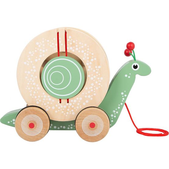 Schnecke mit Sortierbox an einer Schnur Montessori