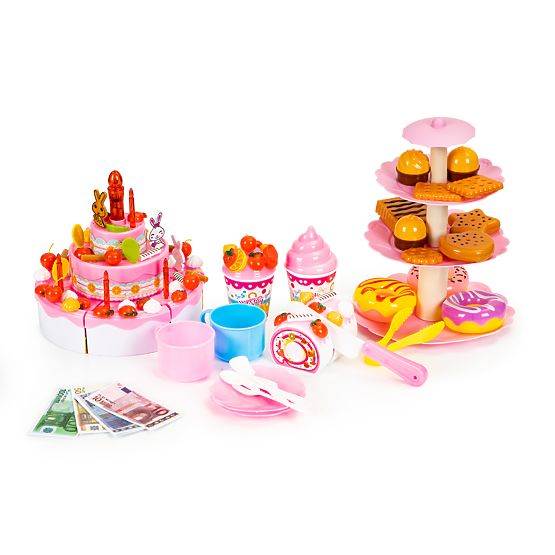 Schneidbarer Kuchen Set Geburtstagsparty 125 Stk.