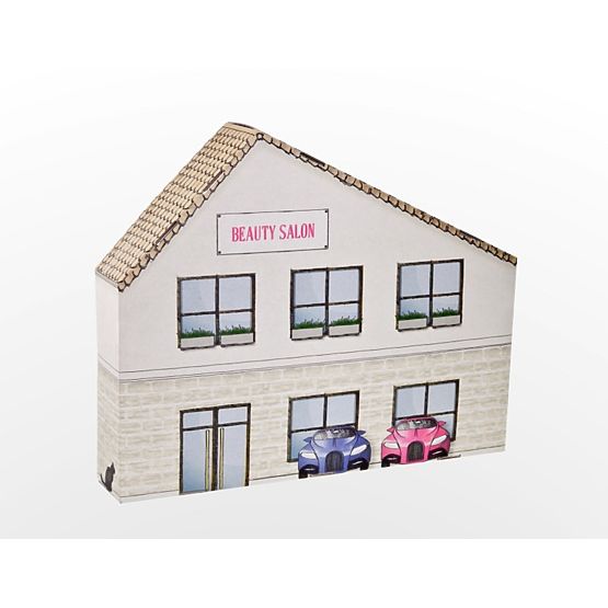 Schönheitssalon aus Pappe