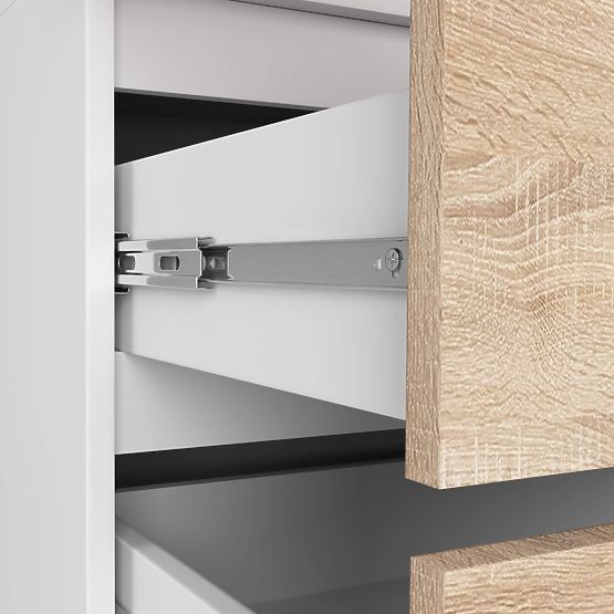 SCHRANK S90 2T 2SZ CLP PK WEISS / SONOMA