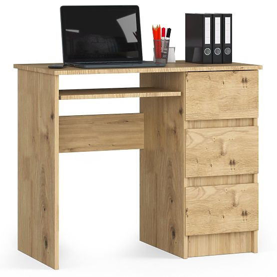SCHREIBTISCH A-6 CLP EICHE ARTISAN RECHTS