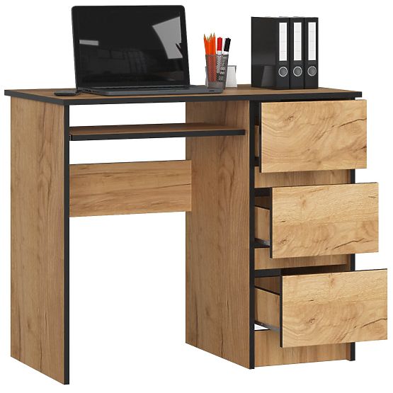 SCHREIBTISCH A-6 CLP EICHE CRAFT RECHTS