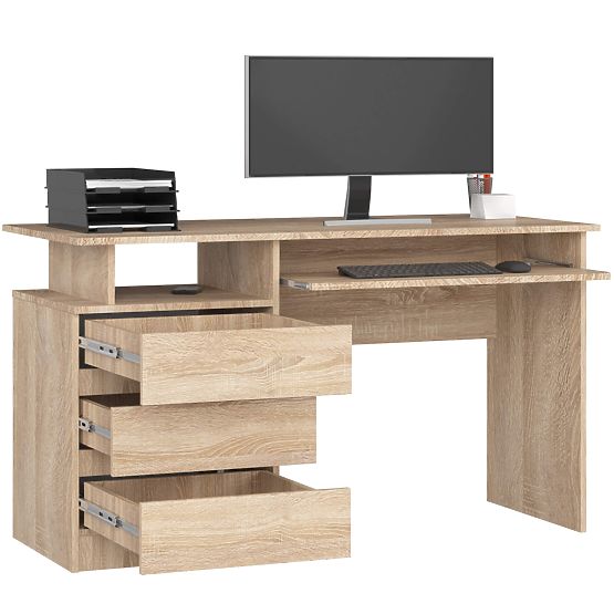 SCHREIBTISCH CLP 135cm PK SONOMA