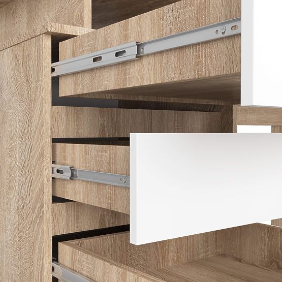 SCHREIBTISCH CLP 135cm PK SONOMA / WEISS