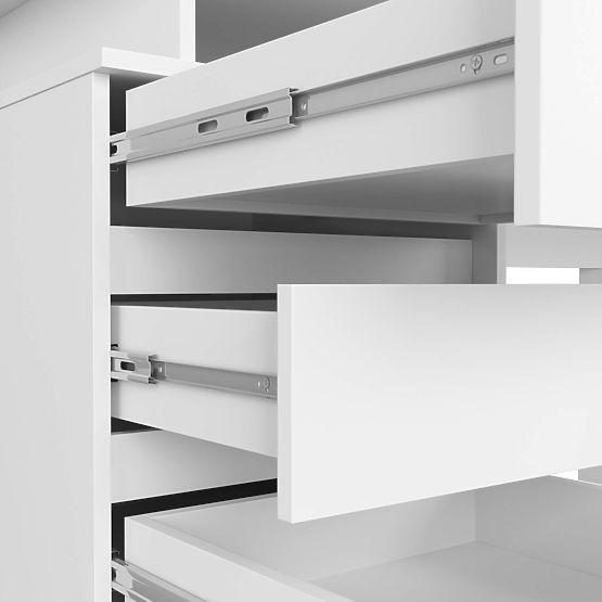 SCHREIBTISCH CLP 135cm PK WEISS