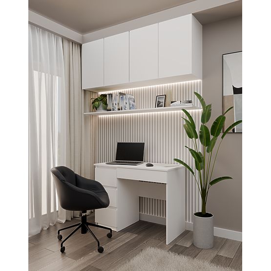 Schreibtisch Mijas LINKS WEISS