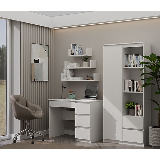 Schreibtisch Mijas RECHTS WEISS