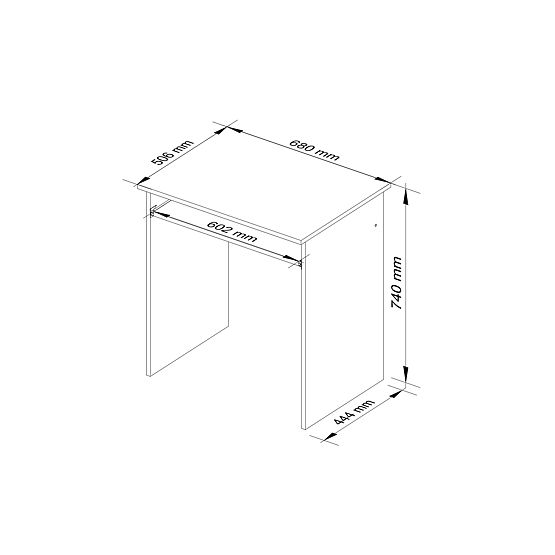 SCHREIBTISCH STAR PK WEISS