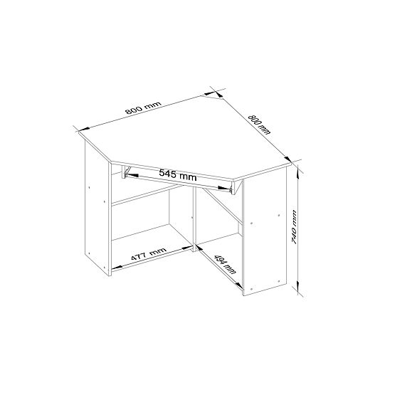 SCHREIBTISCH TED PK EICHE SONOMA