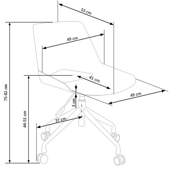 Scorpio Bürostuhl - aschgrau