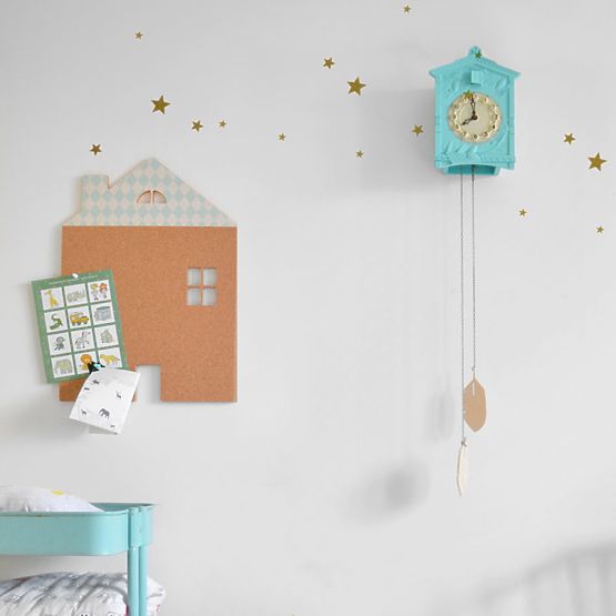 selbstklebend schwarzes brett DEKORNIK - Blaue haus