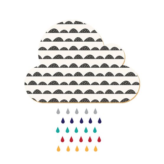 selbstklebend schwarzes brett DEKORNIK - Obláček