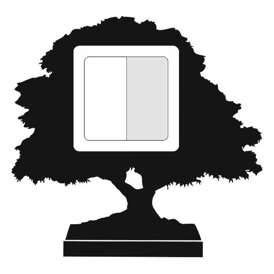 Selbstklebender Textil-Lichtschalterschutz - Bonsai